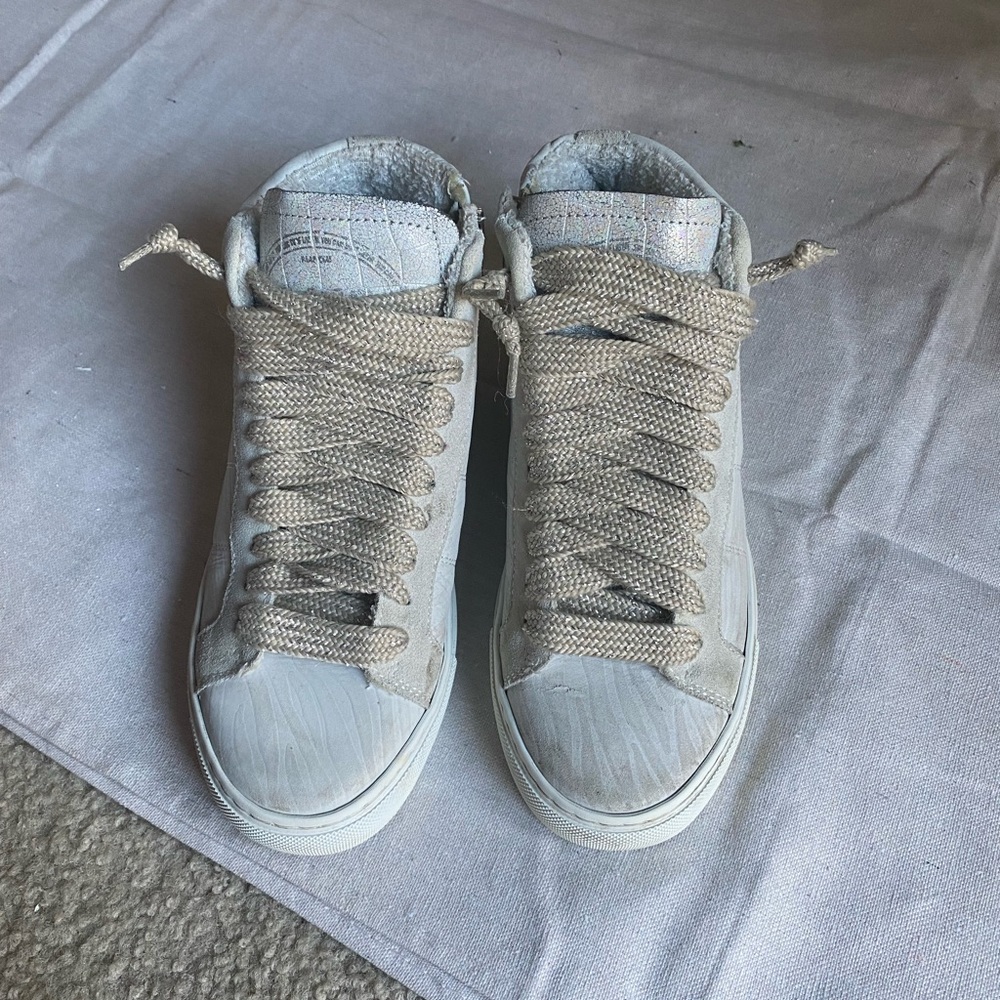P448 WOMENS high top sneakers / size 7